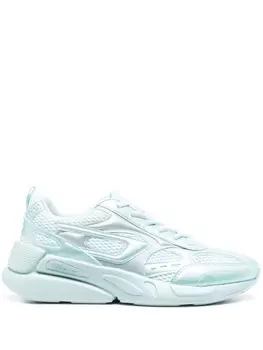 Diesel кроссовки с нашивкой-логотипом, синий