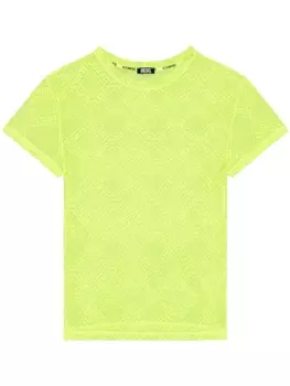 Diesel кружевная футболка Uftee-Melany, желтый