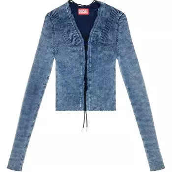 DIESEL Кружевной топ цвета индиго M Acchia