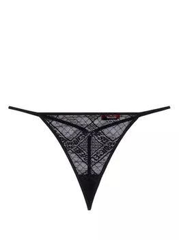 Diesel кружевные трусы Ufst-D-String, черный