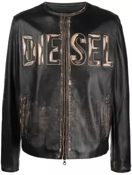 Diesel куртка L-Met с логотипом, черный