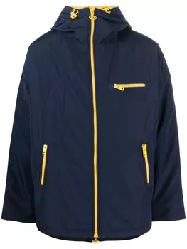Diesel куртка с капюшоном и логотипом, синий