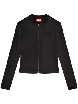 Diesel куртка с вышитым логотипом Oper, черный