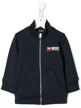 Diesel куртка с вышитым логотипом, синий