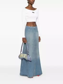 Diesel лакированная сумка на плечо Play, синий