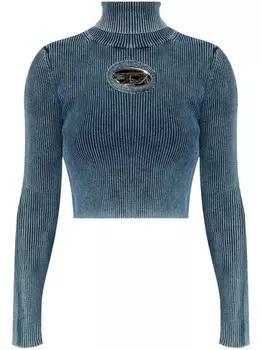 Diesel m-Anchor-A-Tn ребристый хлопковый топ, синий