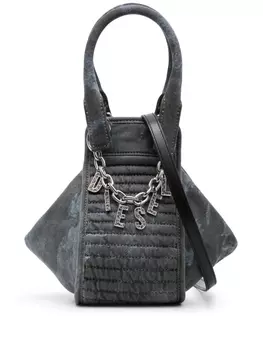Diesel маленькая сумка-тоут D-Vina из денима, синий