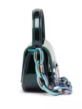 Diesel мини-сумка через плечо 1DR с логотипом, зеленый