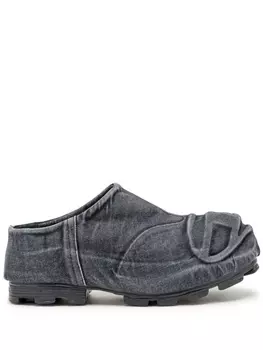 Diesel мюли D-Hammer из денима, черный