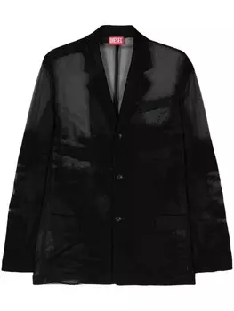 Diesel однобортный блейзер J-Reg, черный