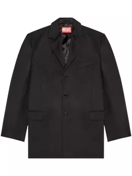 Diesel однобортный пиджак J-Warhols со вставками, черный