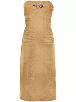 Diesel платье De-Vildress-Fsf, коричневый