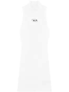 Diesel платье M-Onervax с логотипом, белый
