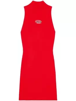 Diesel платье M-Onervax с логотипом, красный