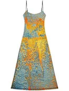 Diesel платье макси D-Amour, синий