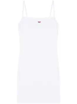 Diesel платье мини D-Hopy-D с логотипом, белый
