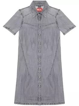 Diesel платье-рубашка De-Shirty на пуговицах, серый