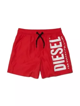 Diesel плавки-шорты с логотипом, красный