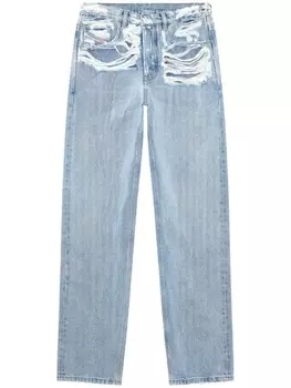 Diesel прямые джинсы D-Ark средней посадки, синий