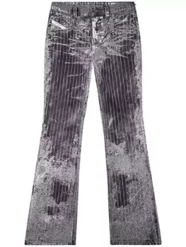 Diesel прямые джинсы Retty в тонкую полоску, черный