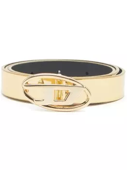 Diesel ремень 1DR с пряжкой-логотипом, золотистый