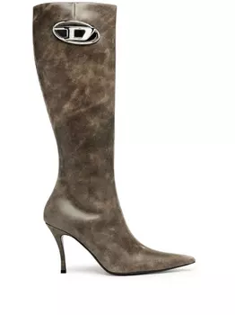 Diesel сапоги D-Venus с логотипом, коричневый