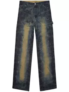 Diesel широкие джинсы P-Livery средней посадки, синий