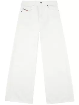 Diesel широкие джинсы с заниженной талией, белый