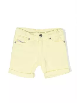 Diesel шорты из джерси с нашивкой-логотипом, желтый