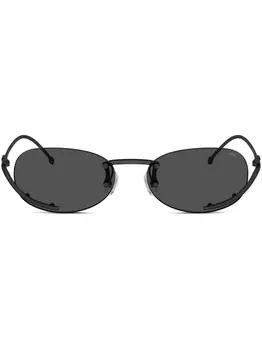 Diesel солнцезащитные очки в овальной оправе, черный