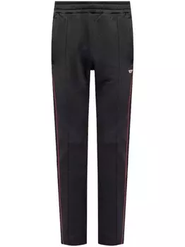 Diesel спортивные брюки из хлопка P-Zamper, черный