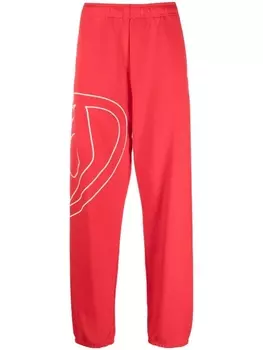 Diesel спортивные брюки P-Marky-Megoval, красный