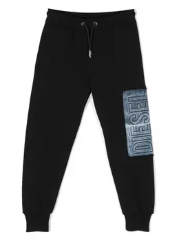 Diesel спортивные брюки с логотипом, черный