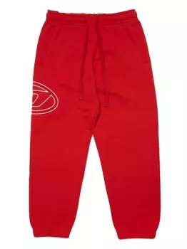 Diesel спортивные брюки с логотипом, красный