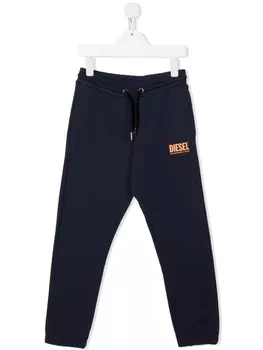Diesel спортивные брюки с логотипом, синий