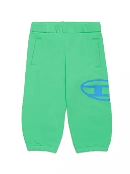 Diesel спортивные брюки с логотипом, зеленый