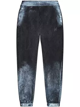 Diesel спортивные брюки с вышитым логотипом, серый