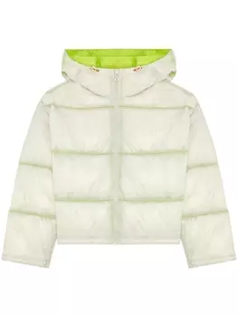 Diesel стеганый пуховик W-Birdy, белый