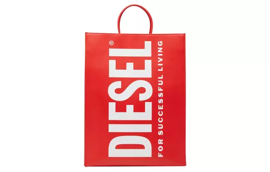 DIESEL Сумка через плечо из коровьей кожи, унисекс, красная