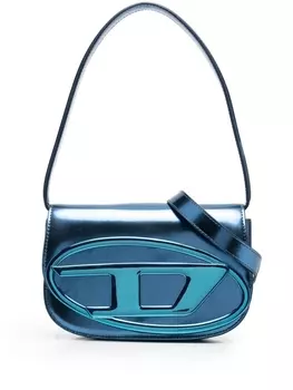 Diesel сумка на плечо 1DR с эффектом металлик, синий