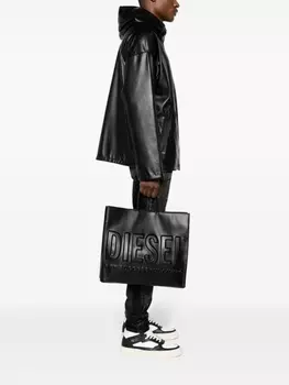 Diesel сумка-тоут Dsl 3D из искусственной кожи, черный