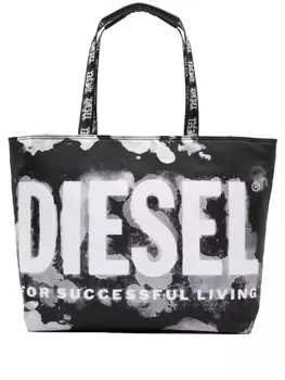 Diesel сумка-тоут Rave с логотипом, черный