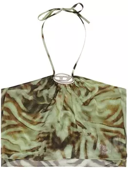 Diesel T-Stant chiffon top, зеленый