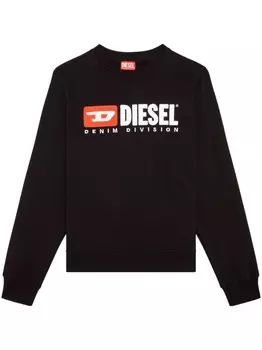Diesel толстовка S-Ginn-Div с логотипом, черный