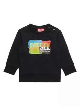 Diesel толстовка с графичным принтом, черный