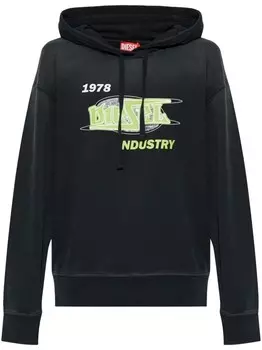 Diesel толстовка с капюшоном F-Buxt-Hood-P2, черный