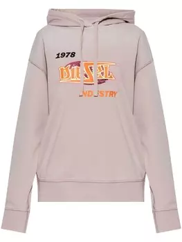 Diesel толстовка с капюшоном F-Buxt-Hood-P2, фиолетовый