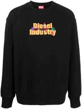 Diesel толстовка с логотипом, черный