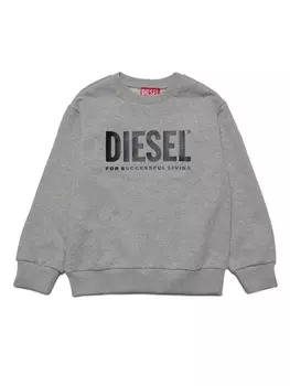 Diesel толстовка с логотипом, серый