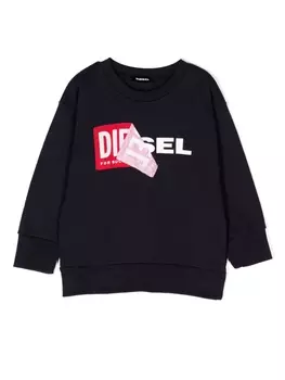 Diesel толстовка с логотипом, синий